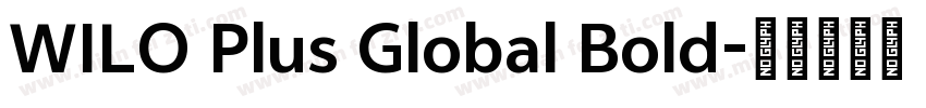 WILO Plus Global Bold字体转换